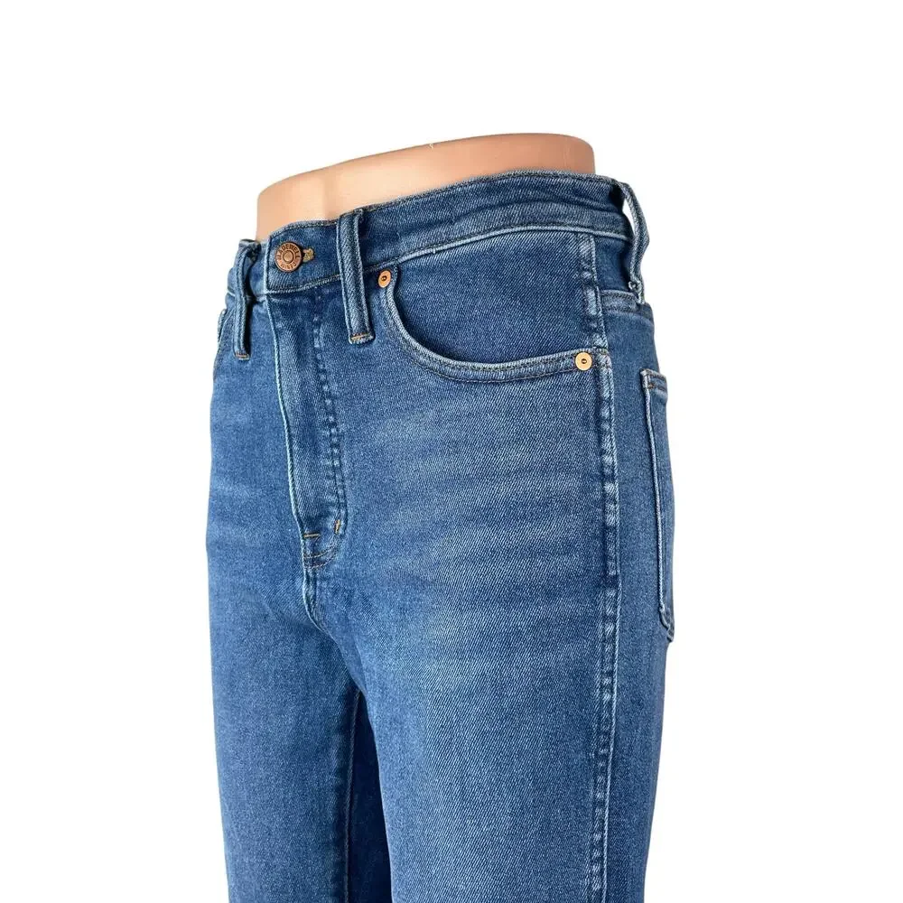 Madewell Stovepipe Women's Blue High Waisted Straight Mom Denim Jeans Pants 27